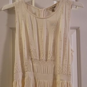 NWT Ivory embroidered maxi from Lucky Brand